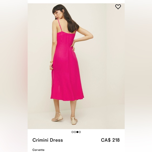 Reformation cremini dress in pink - Picture 2 of 7